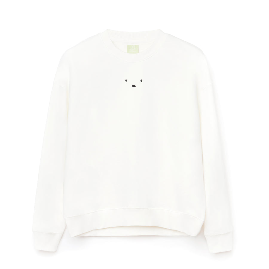 Miffy Face Sweatshirt - White (WHT)