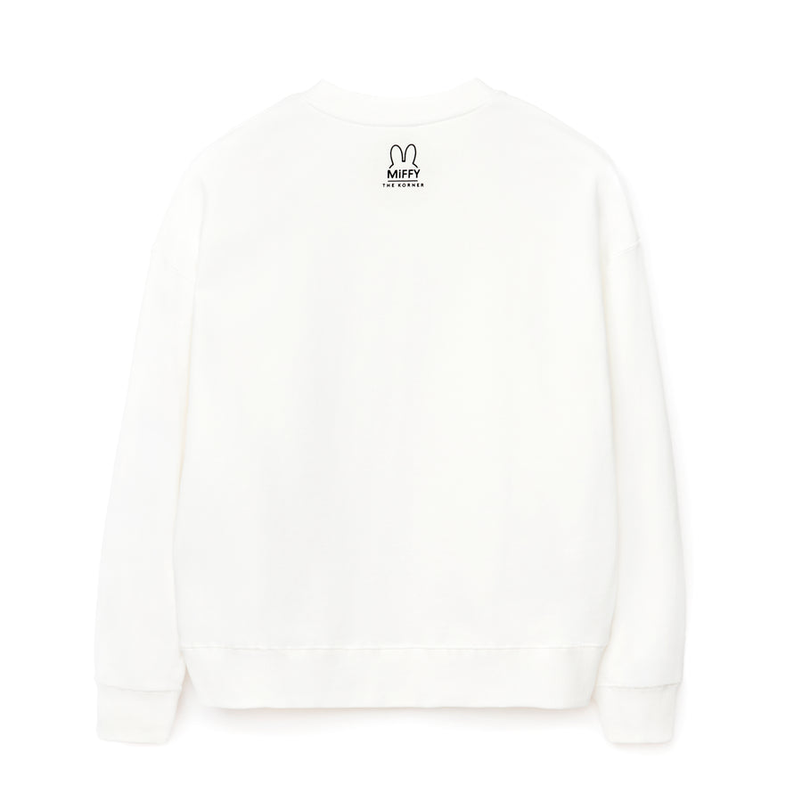 Miffy Face Sweatshirt - White (WHT)