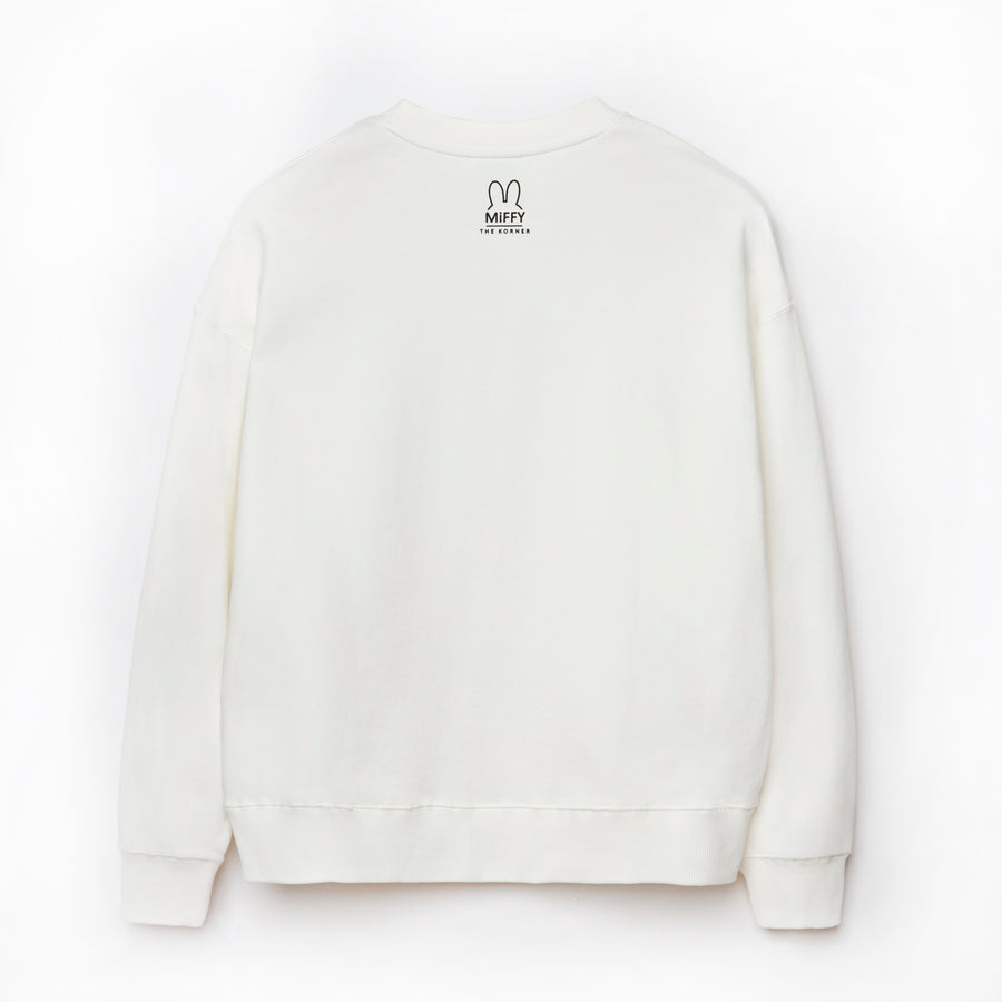 Miffy Face Sweatshirt - White (WHT)