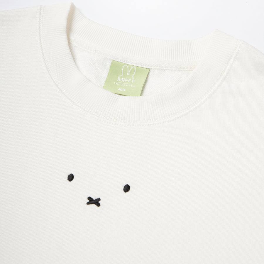 Miffy Face Sweatshirt - White (WHT)