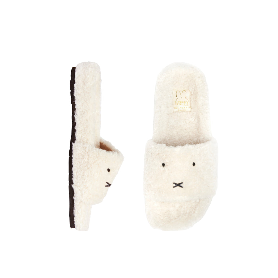 Miffy Fuzzy Slippers - Beige (BEI)