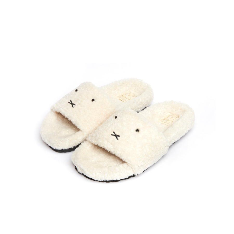 Miffy Fuzzy Slippers - Beige (BEI)