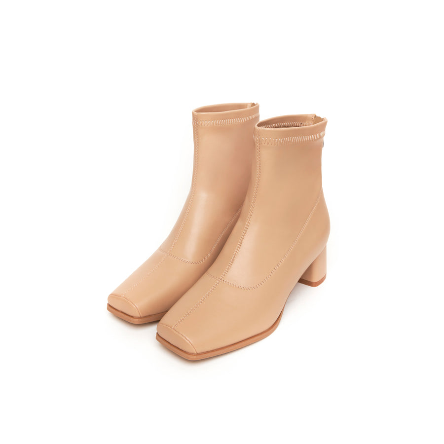 Kala Zip Boots - Nude (BEIN)