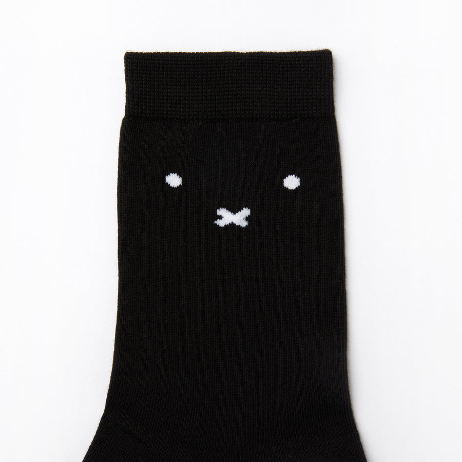 Miffy Face Mid Socks - Black (BLK)