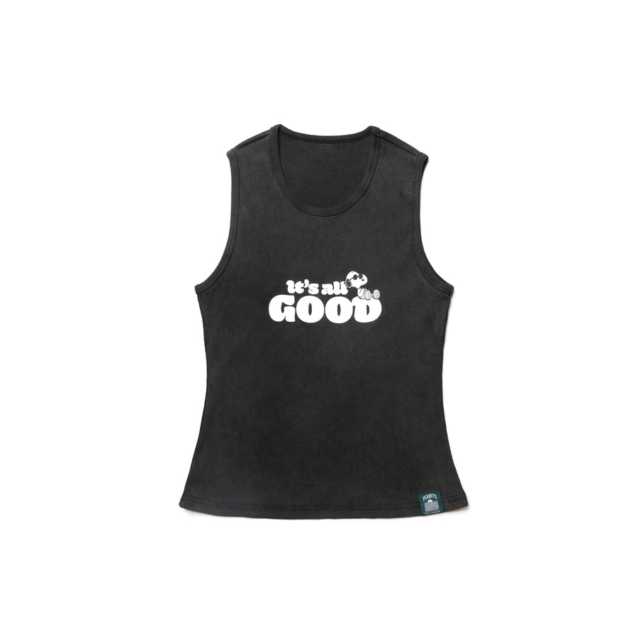 Snoopy All Good Tank Top - Black (BLK)