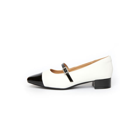 Kedi Mary Jane-Beige (BEI+BLK)