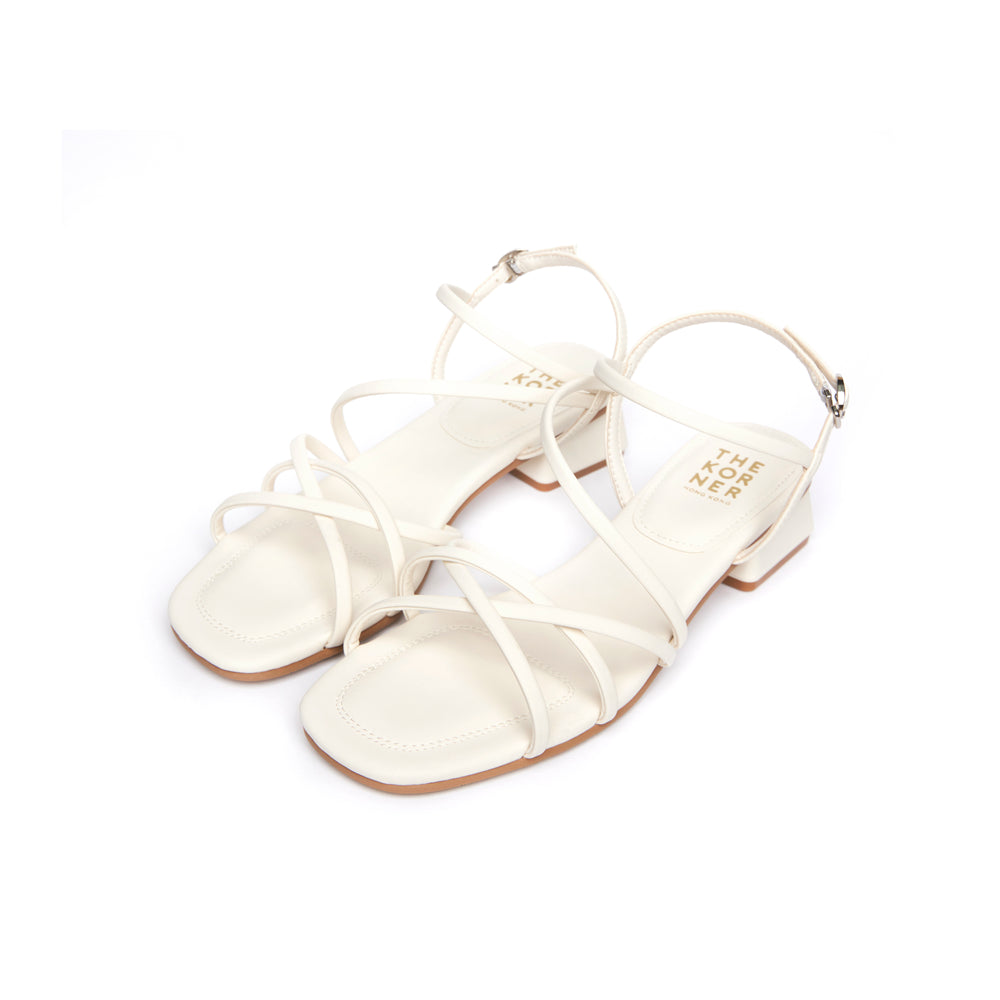 Kasual Stripe Sandals - Beige (BEI)