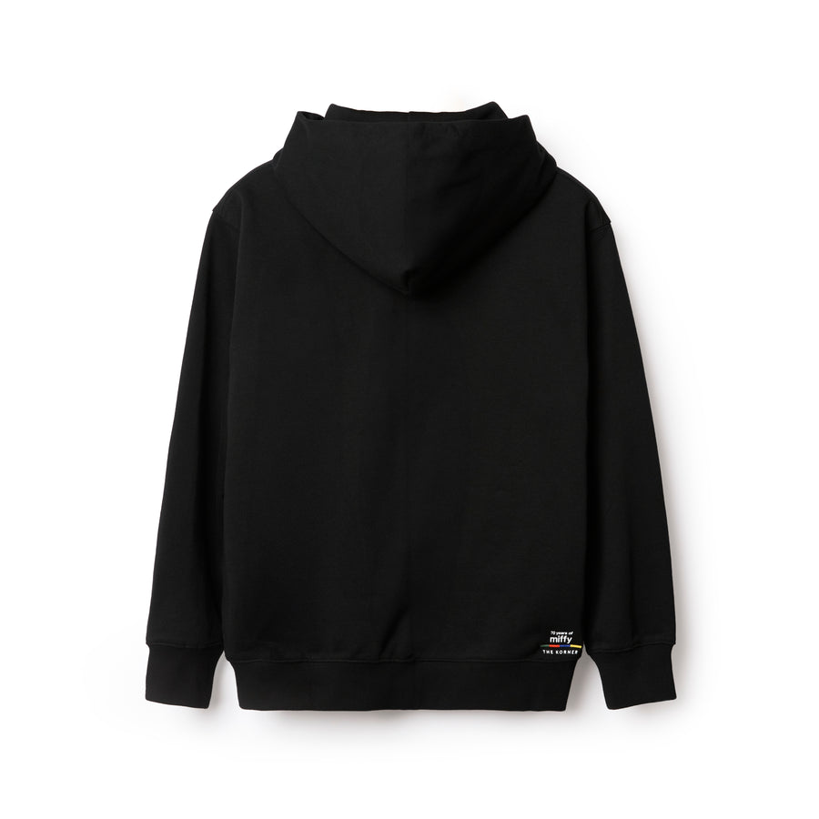 Miffy 70S Head Zip Up Hoodies - Black (BLK)