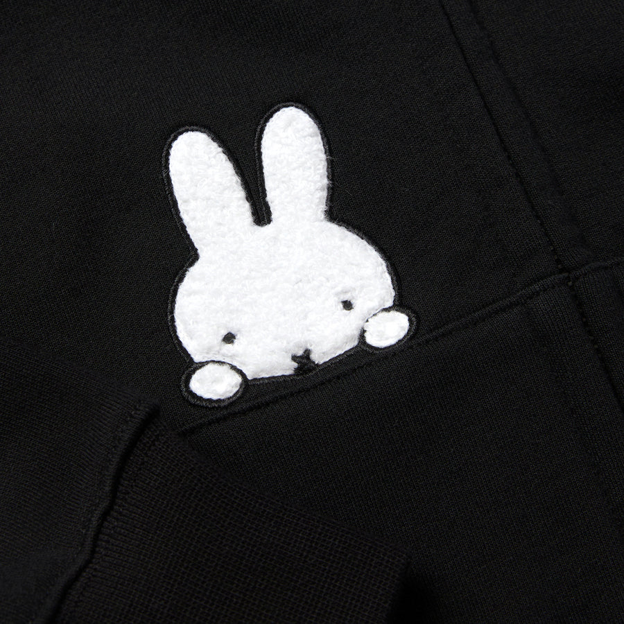 Miffy 70S Head Zip Up Hoodies - Black (BLK)