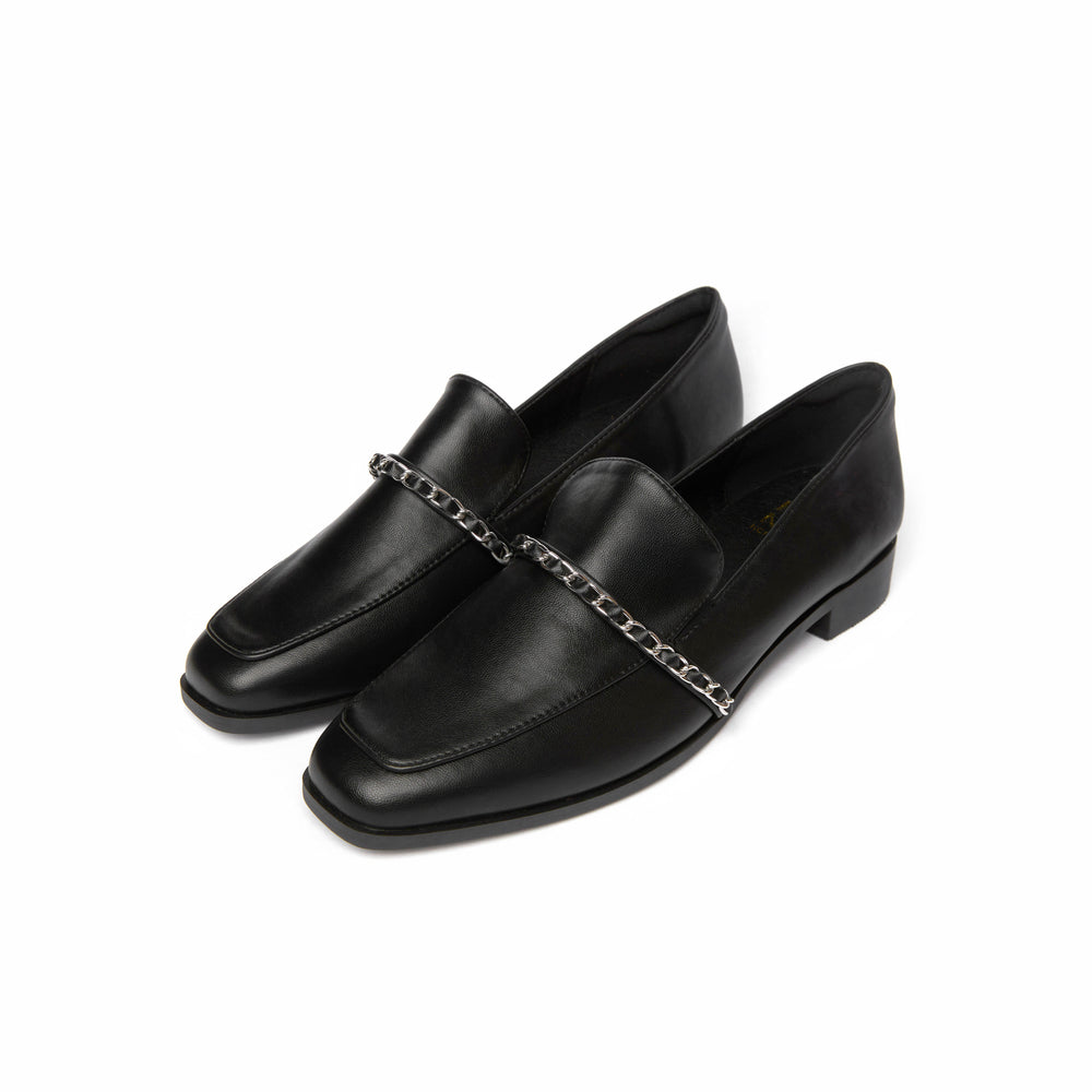Kenni Chain Loafers - Black (BLK)