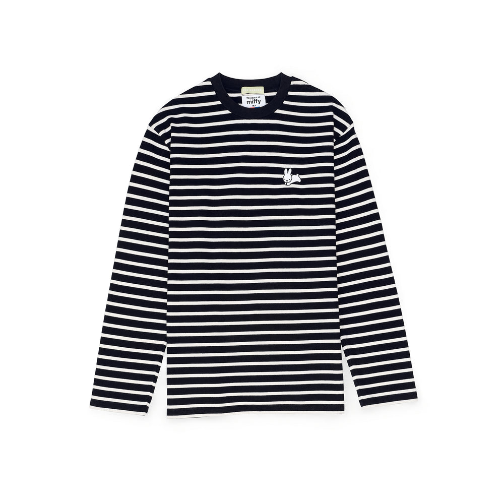 Miffy Stripe LS Tee - Navy (NVY)