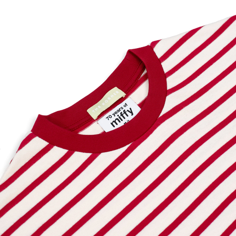 Miffy Stripe LS Tee - Red (RED)
