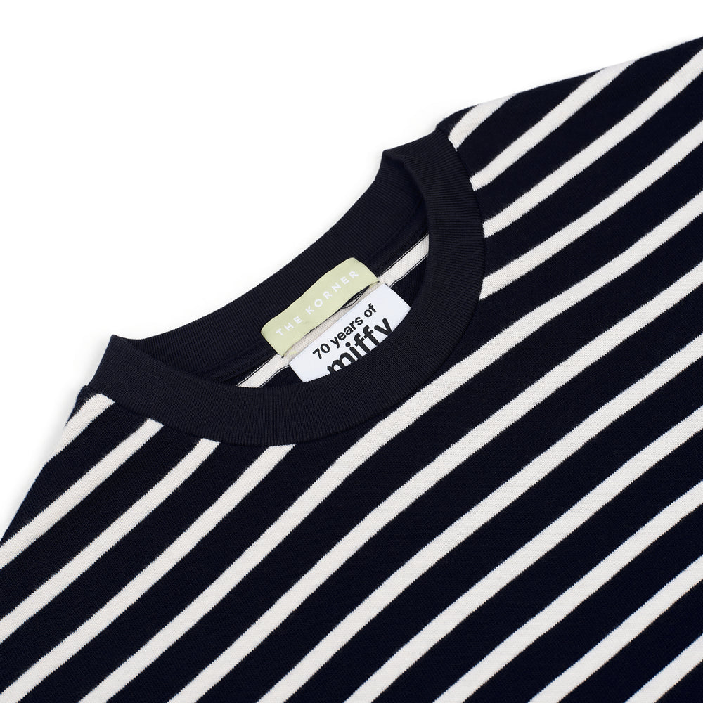 Miffy Stripe LS Tee - Navy (NVY)