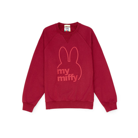 Miffy Head Outline Sweatshirt - Burgundy (BGD)