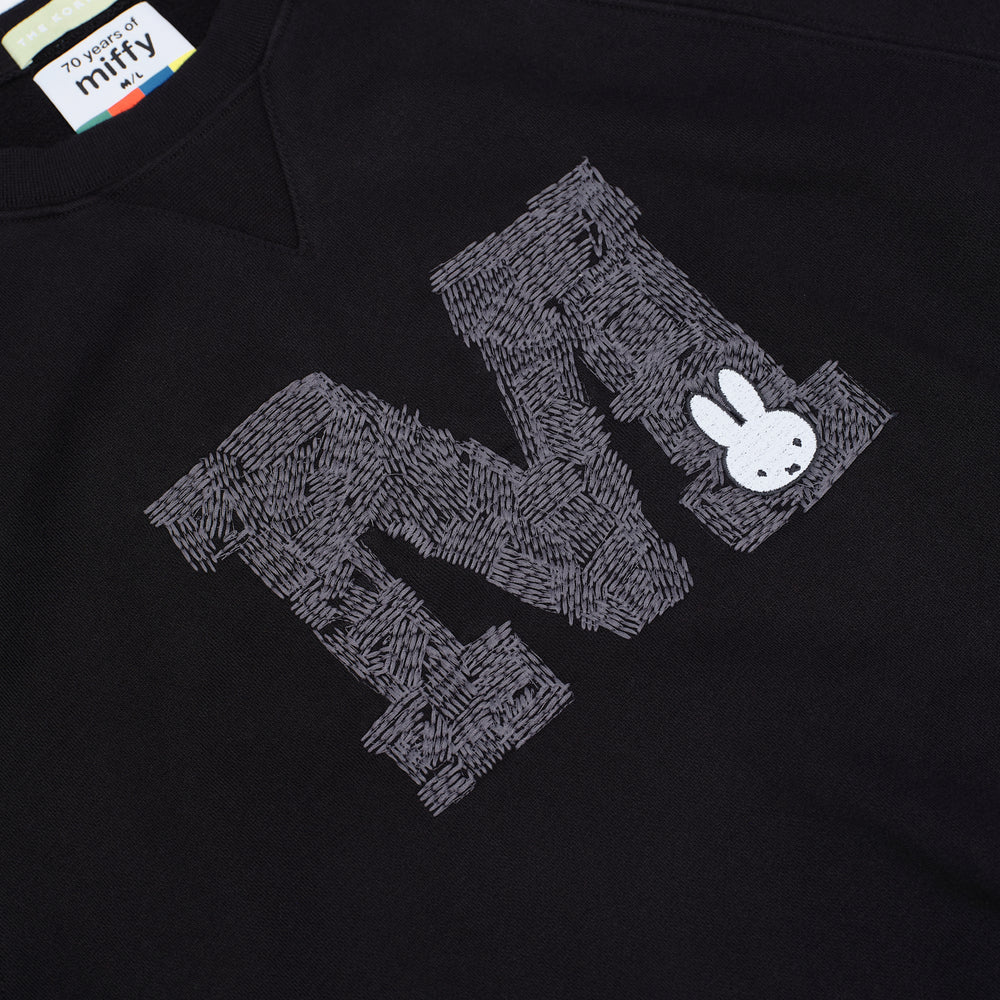 Miffy M Patch Sweatshirt - Black (BLK)
