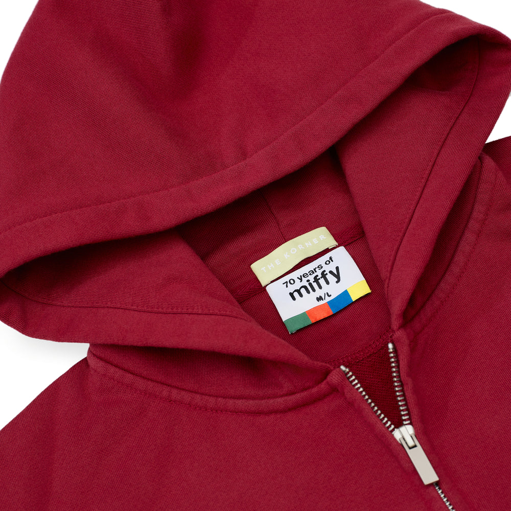 Miffy & Melanie Zip Up Jacket - Burgundy (BGD)