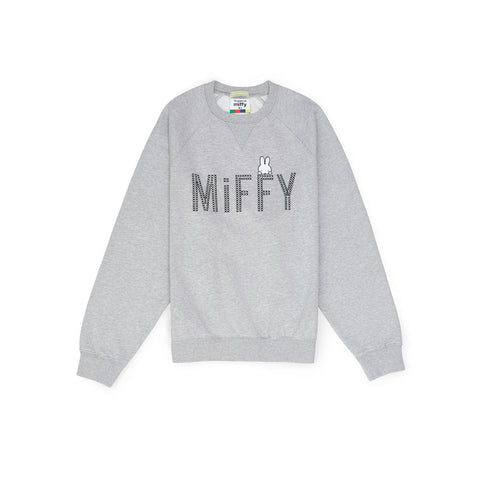 Miffy Sewing Logo Sweatshirt - Grey (GRY)