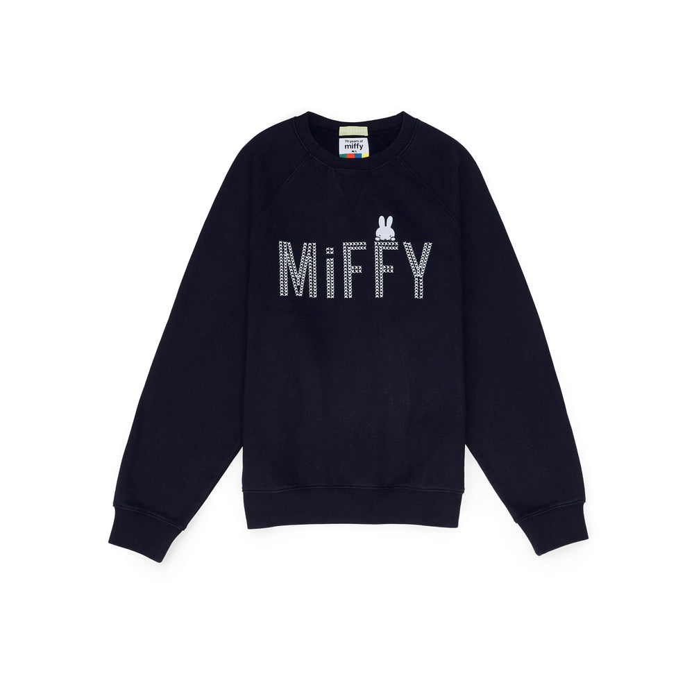 Miffy Sewing Logo Sweatshirt - Navy (NVY)