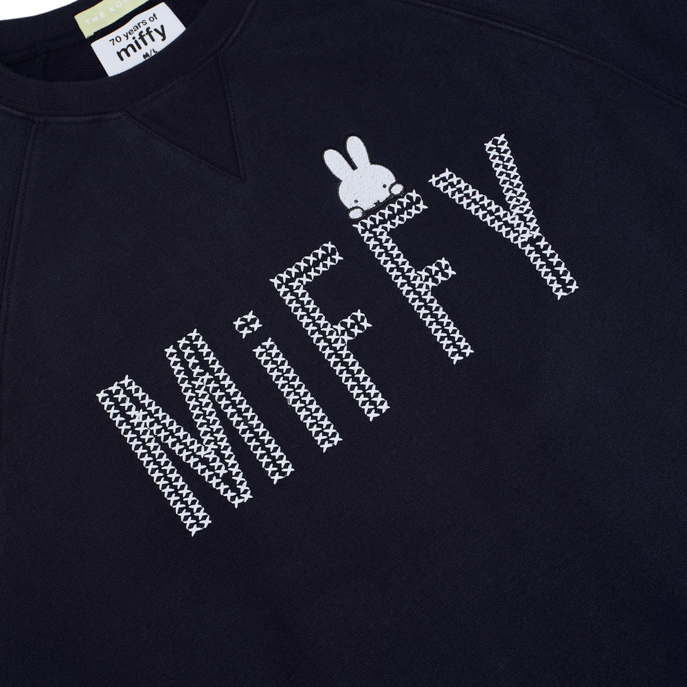 Miffy Sewing Logo Sweatshirt - Navy (NVY)