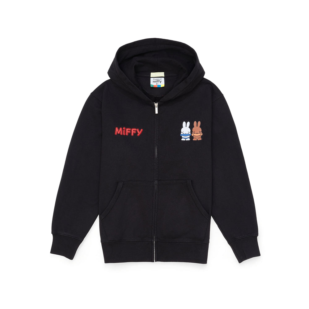 Miffy & Melanie Zip Up Jacket - Black (BLK)