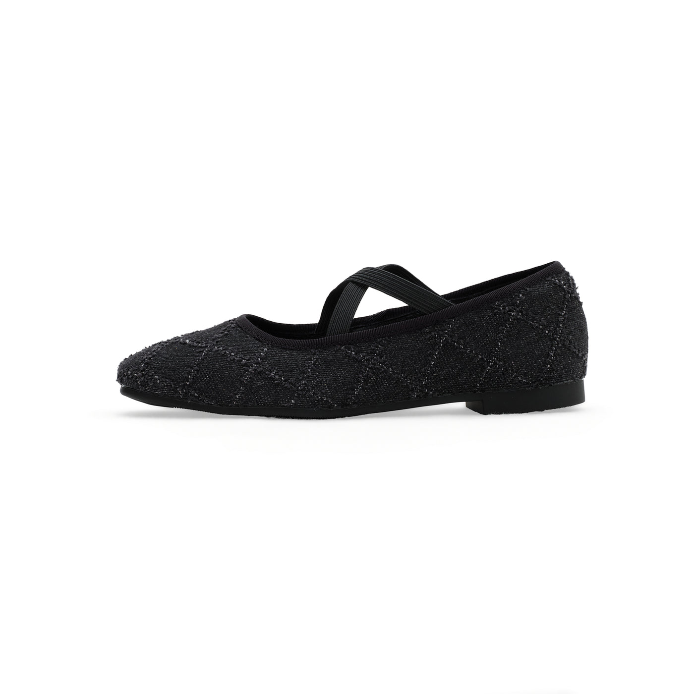 Kross Denim Flats - Black (BLK)