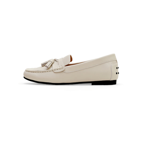 Kandi Tassel Loafers - Beige (BEI)