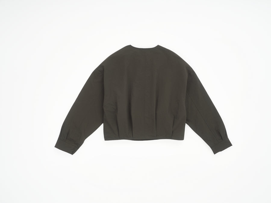 Collarless Jacket - Army Green (AYG)