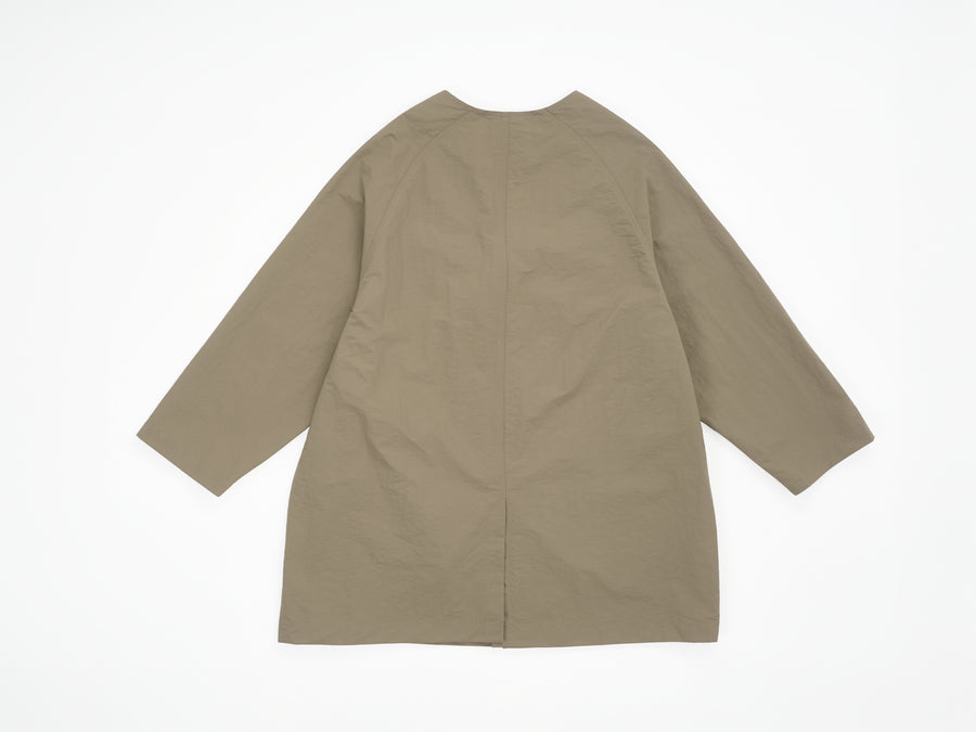 Collarless Overshirt - Khaki (KHK)