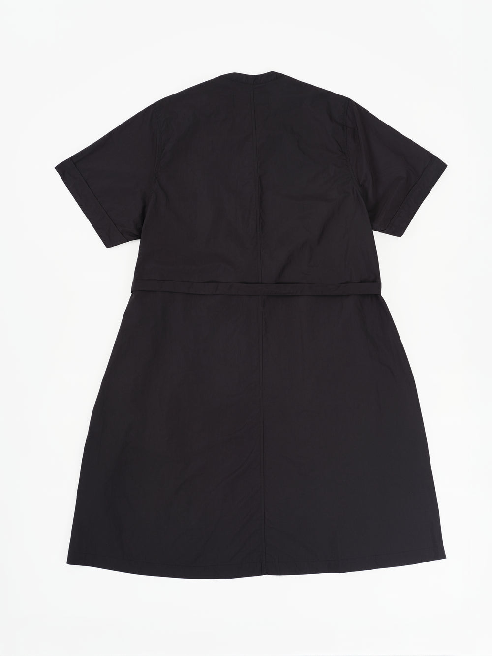 Short Sleeve Midi Dress - Black (BLK)