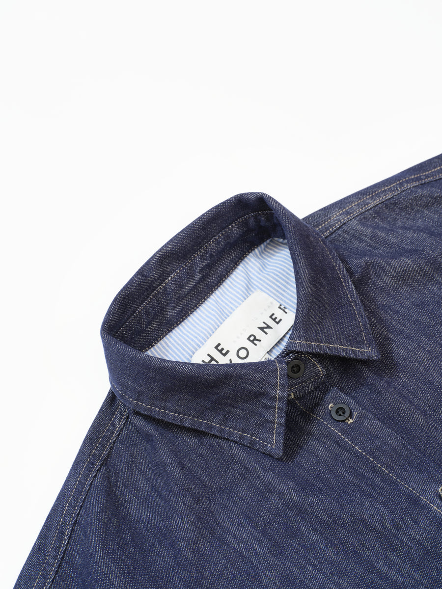 Relaxed Denim Shirt - Blue (BLUE)