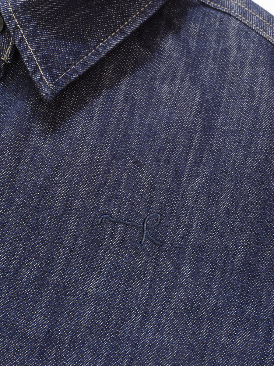 Relaxed Denim Shirt - Blue (BLUE)