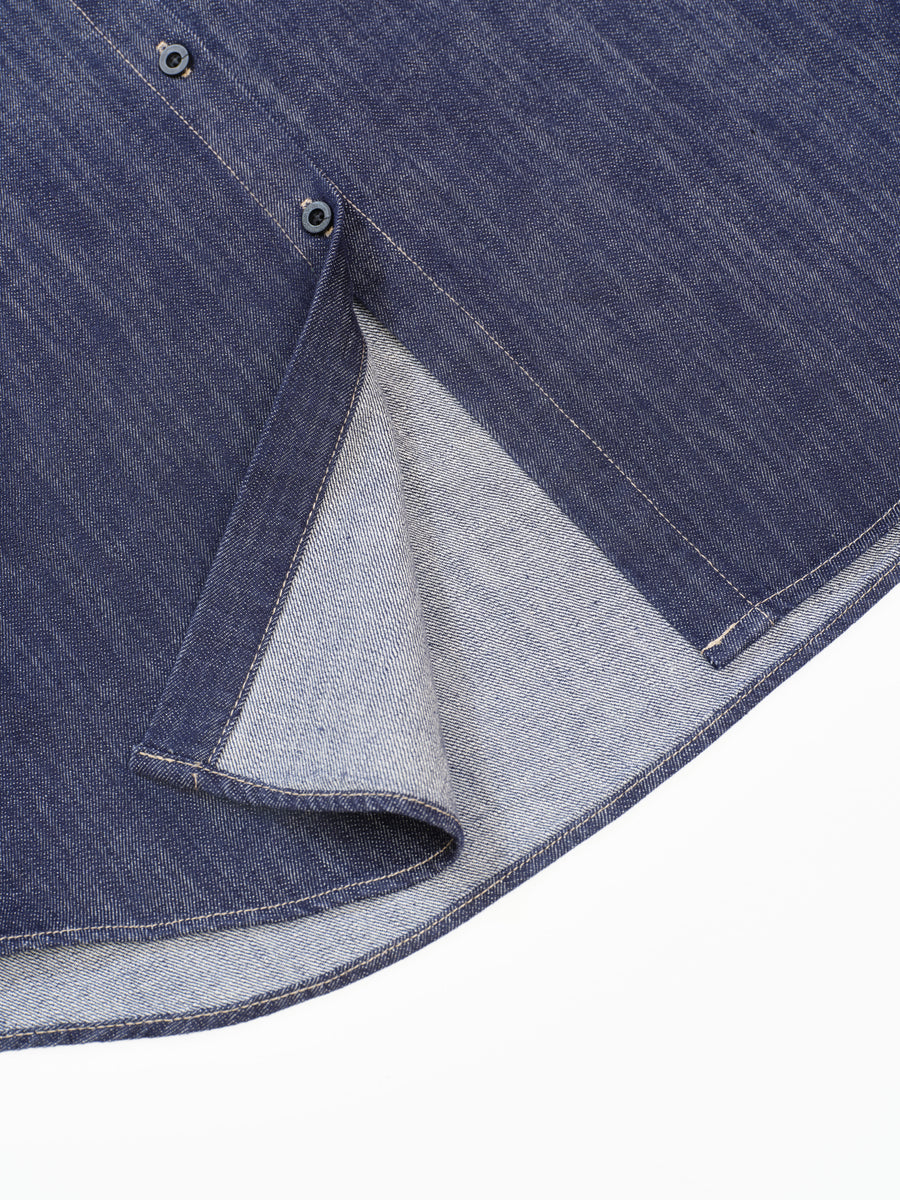 Relaxed Denim Shirt - Blue (BLUE)