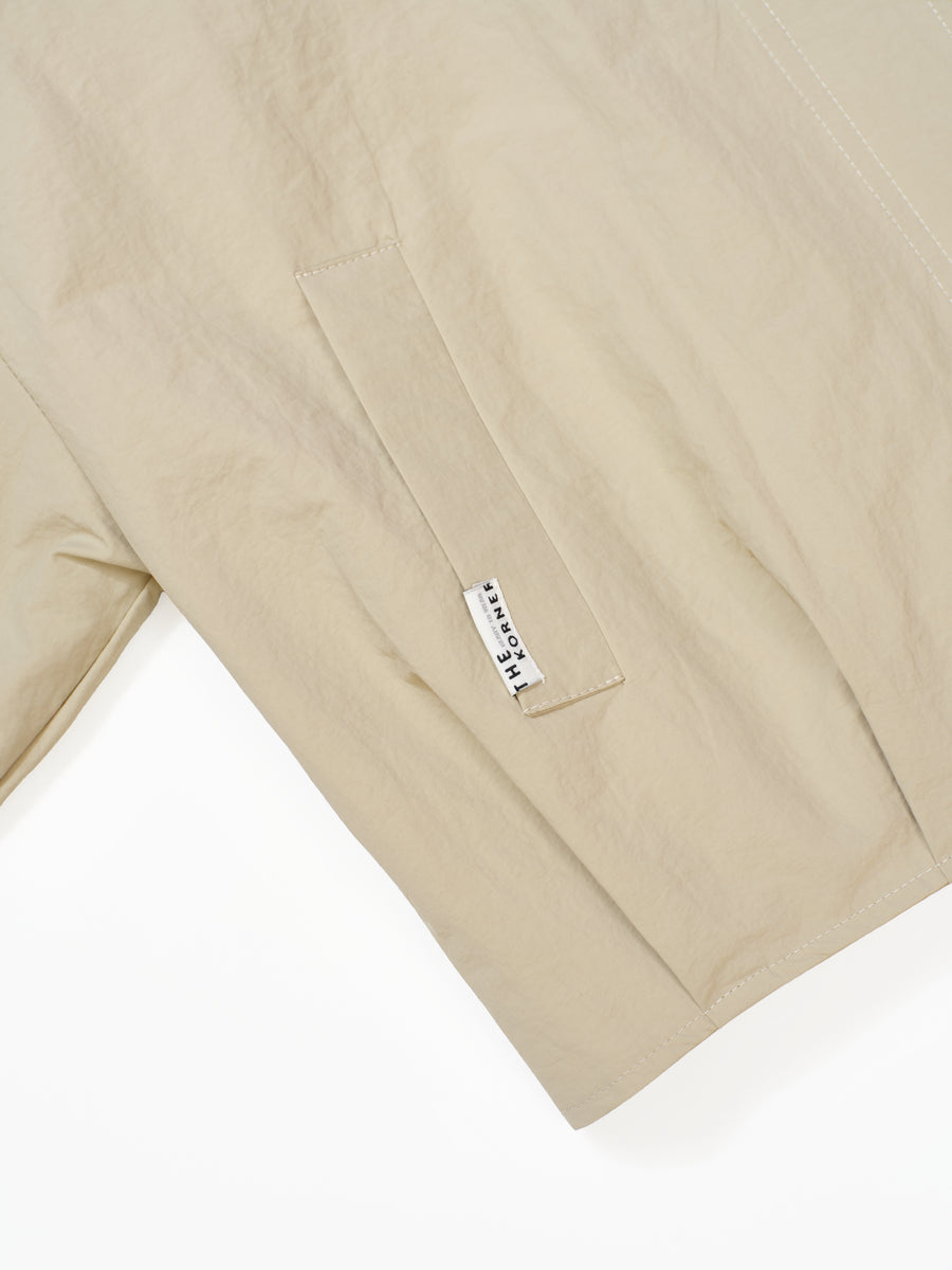 Collarless Jacket - Beige (BEI)