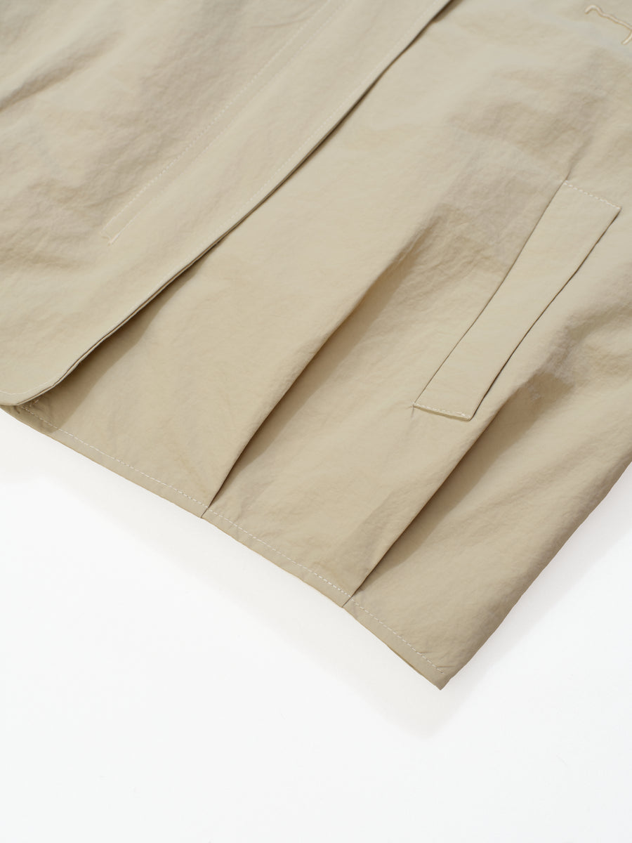 Collarless Jacket - Beige (BEI)