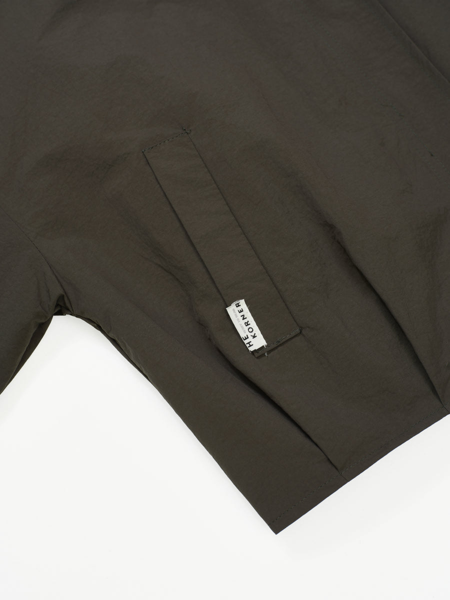 Collarless Jacket - Army Green (AYG)