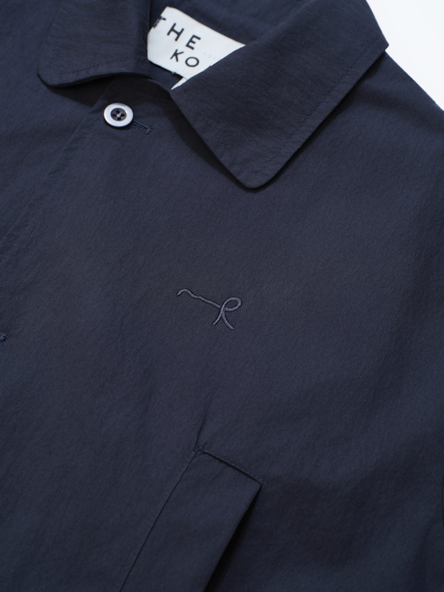 Cotton Twill Overcoat - Gray (GRY)