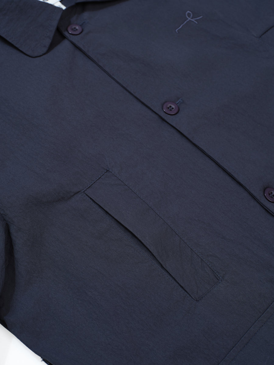 Cotton Twill Overcoat - Gray (GRY)