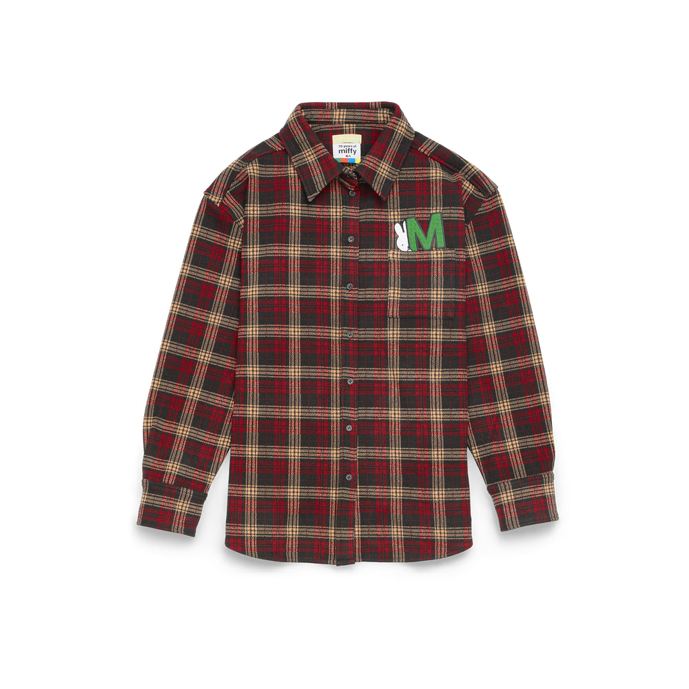 Miffy Checked Shirt - Burgundy (BGD)