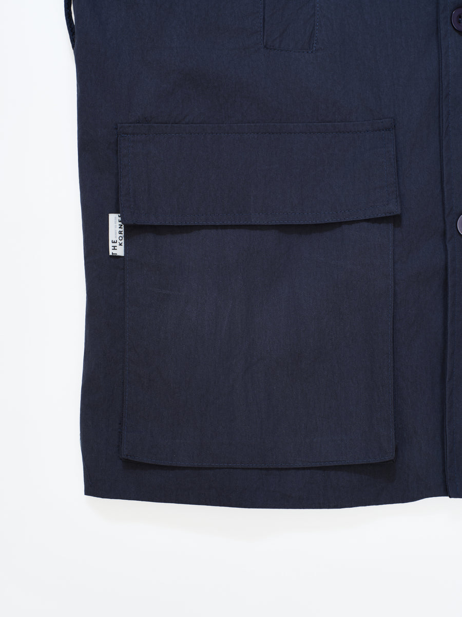 Cotton Twill Overcoat - Gray (GRY)