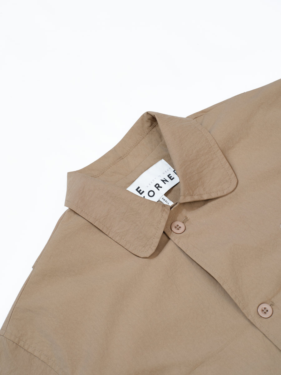 Cotton Twill Overcoat - Beige (BEI)