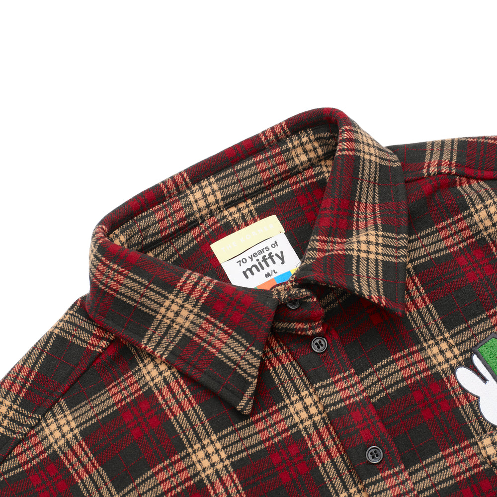 Miffy Checked Shirt - Burgundy (BGD)