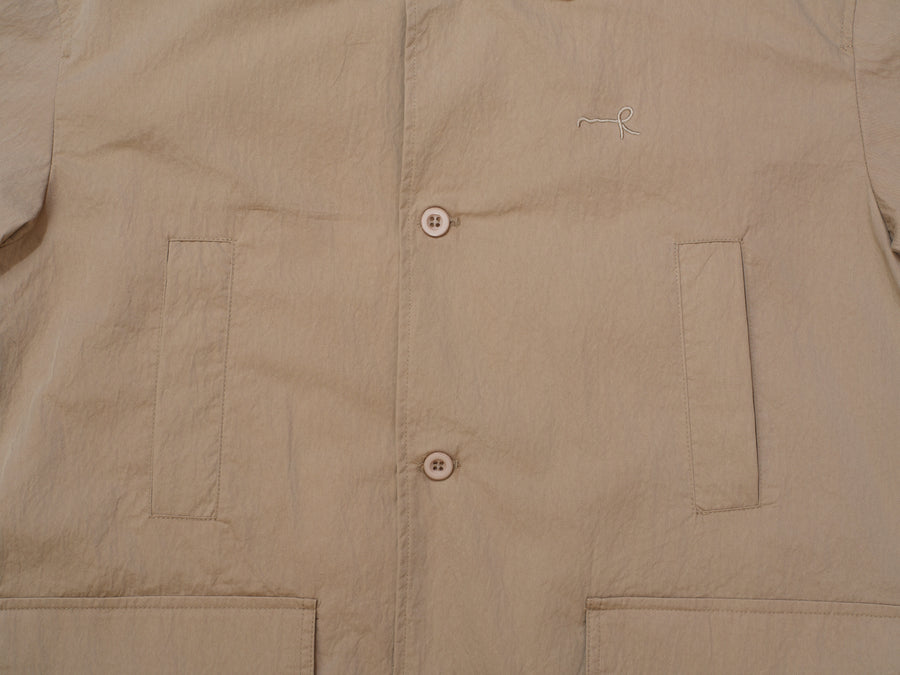 Cotton Twill Overcoat - Beige (BEI)