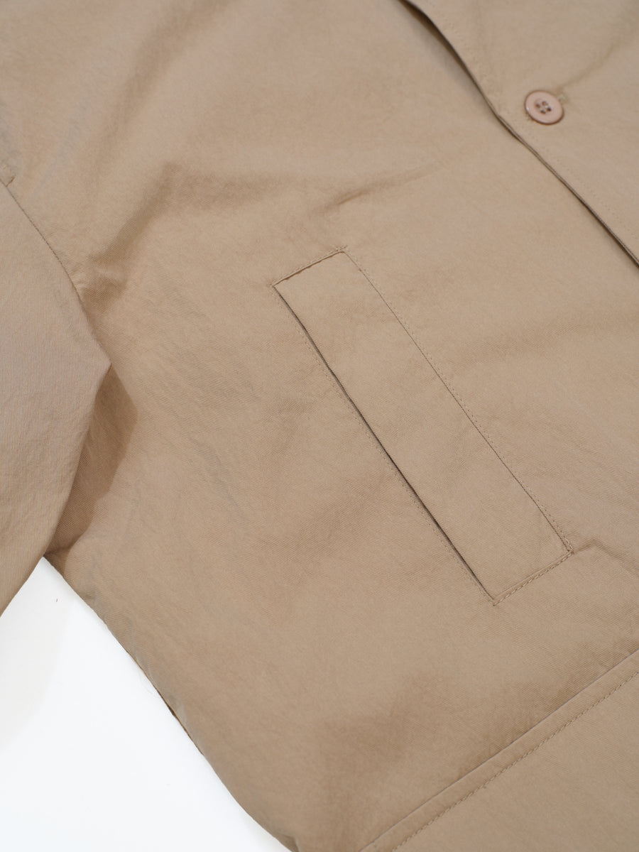 Cotton Twill Overcoat - Beige (BEI)