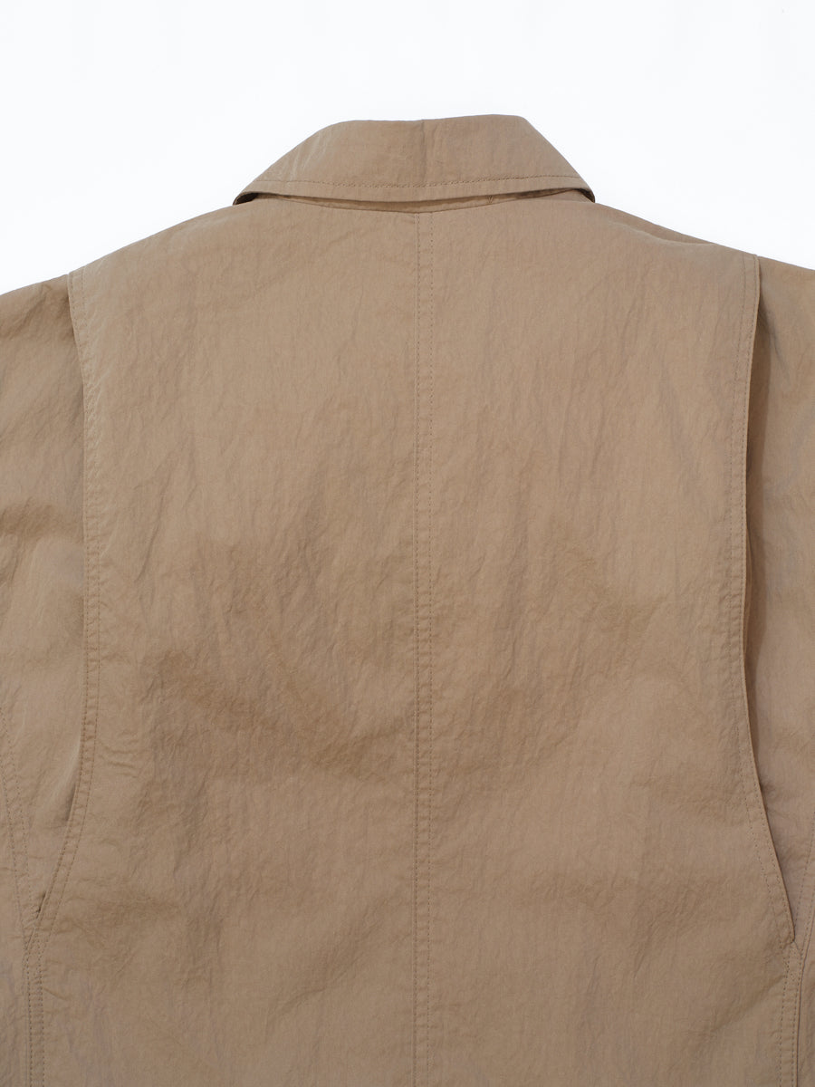 Cotton Twill Overcoat - Beige (BEI)