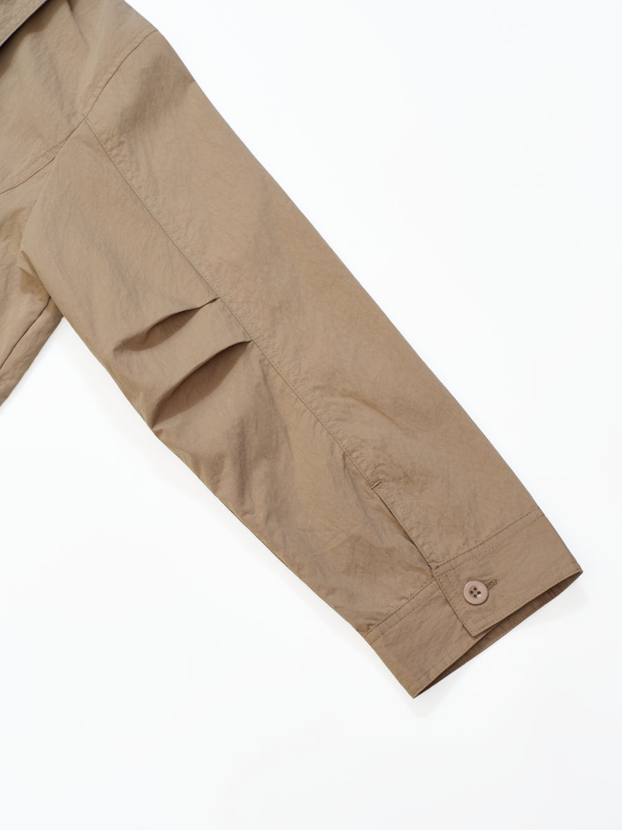Cotton Twill Overcoat - Beige (BEI)
