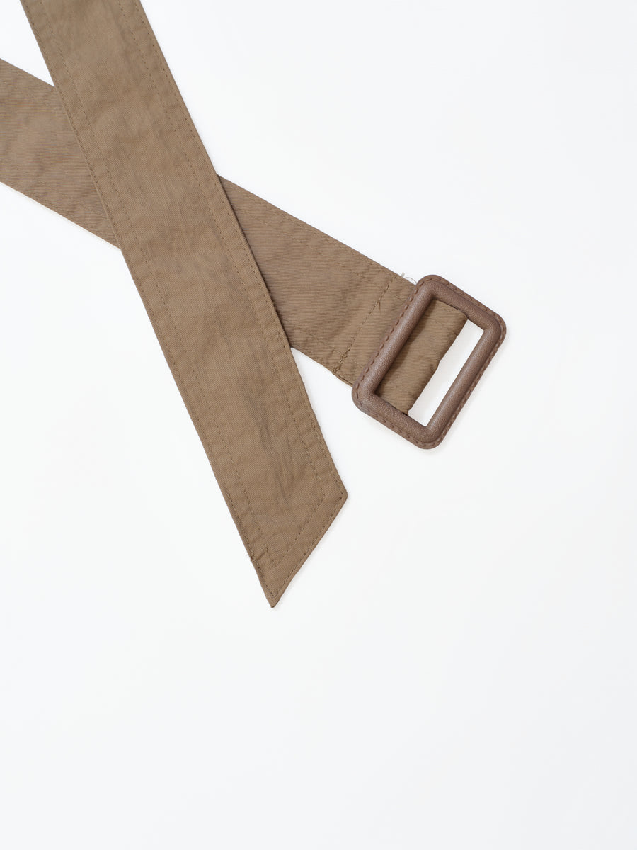 Cotton Twill Overcoat - Beige (BEI)