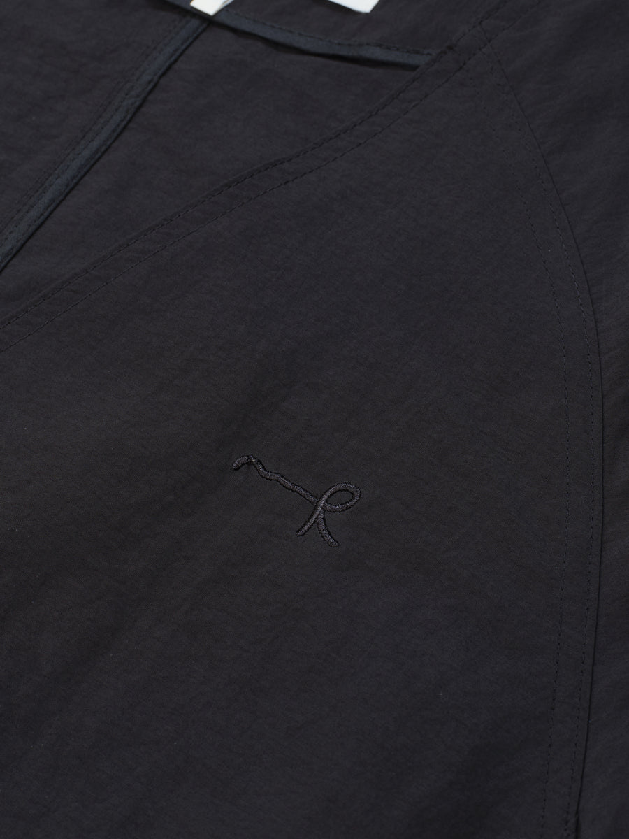Collarless Overshirt - Black (BLK)