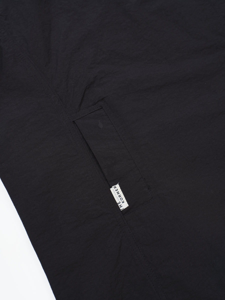 Collarless Overshirt - Black (BLK)