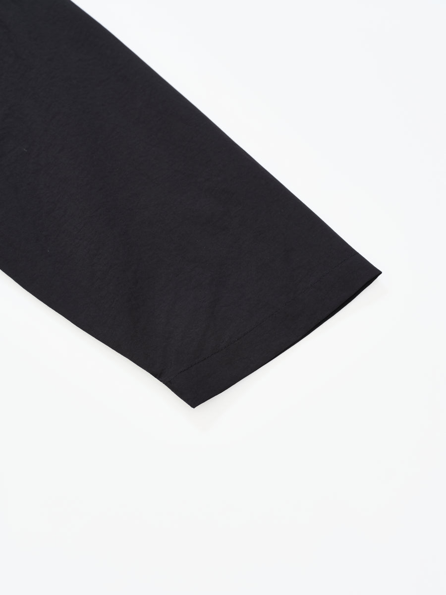 Collarless Overshirt - Black (BLK)