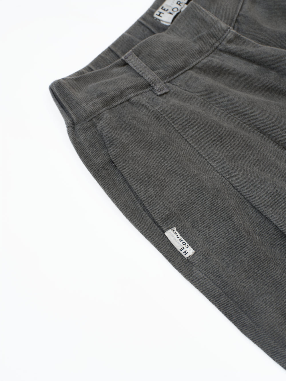 High Waist Denim Pants - Grey (GRY)